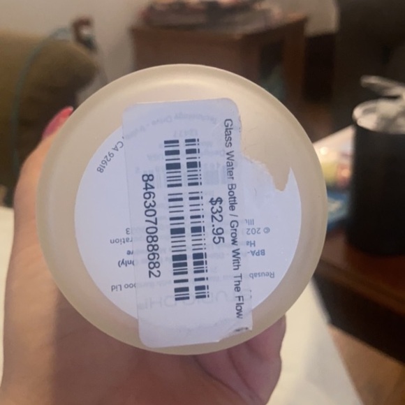 Grow with the flow glass water bottle. NWT. - Picture 3 of 4